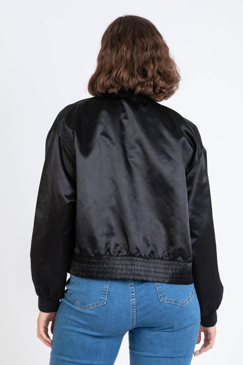 Plus size bomber jacket