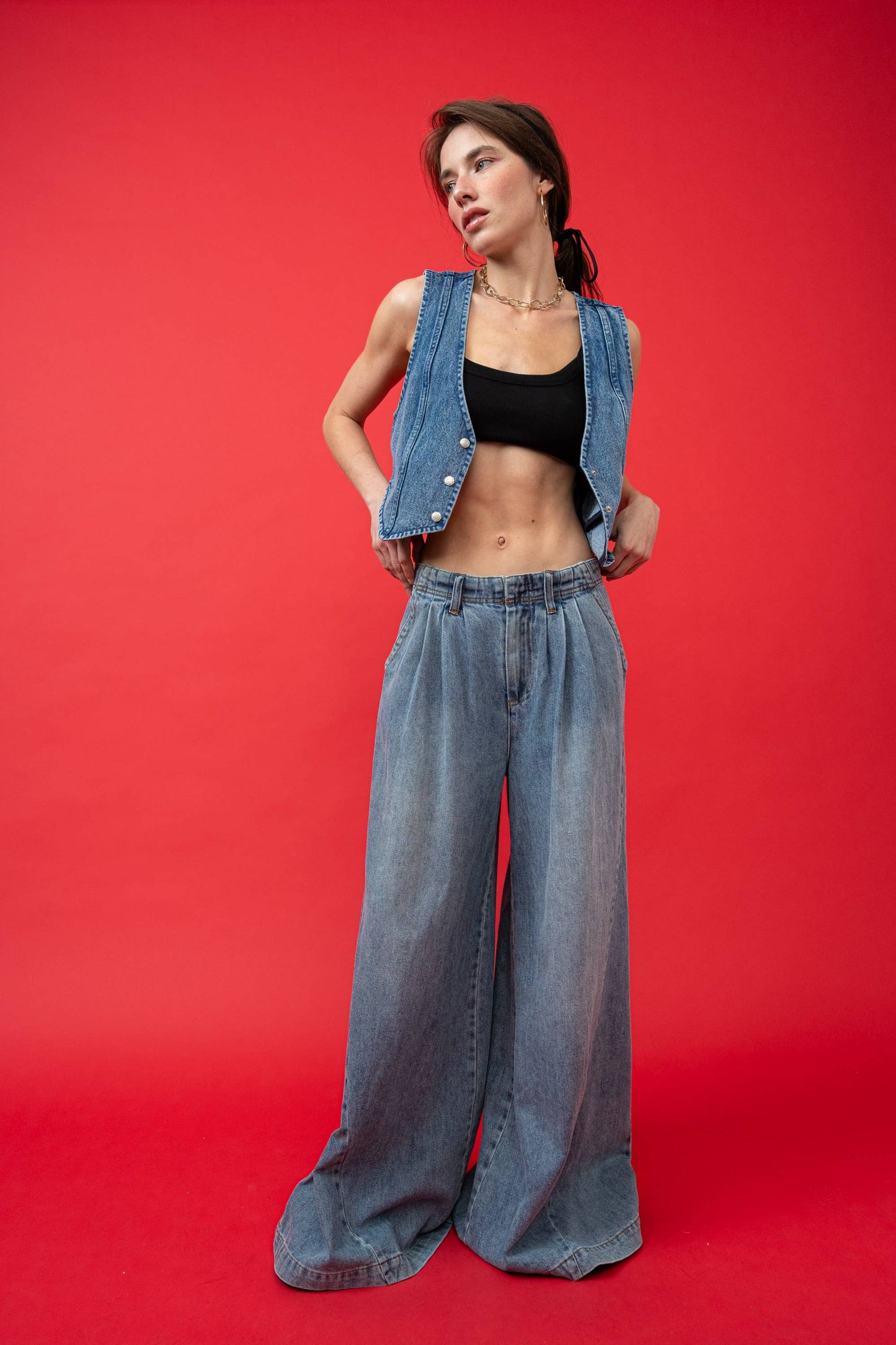 Wide Jeans Medium denim