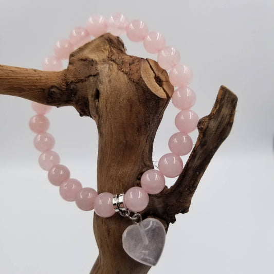 Pink bead bracelet