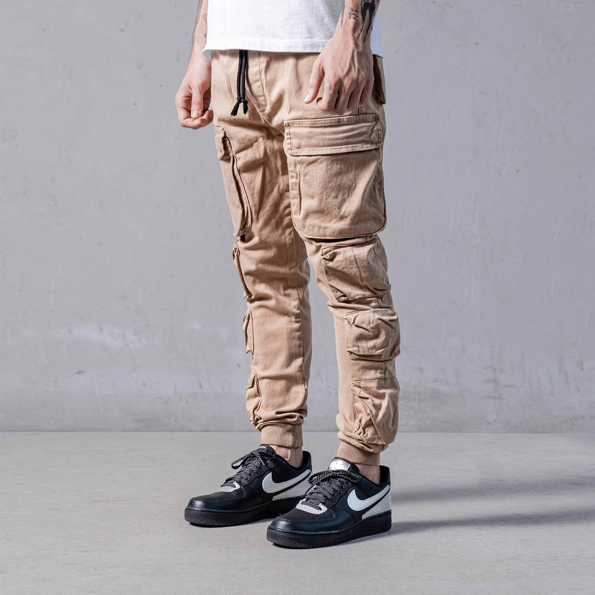 Beige cargo pants