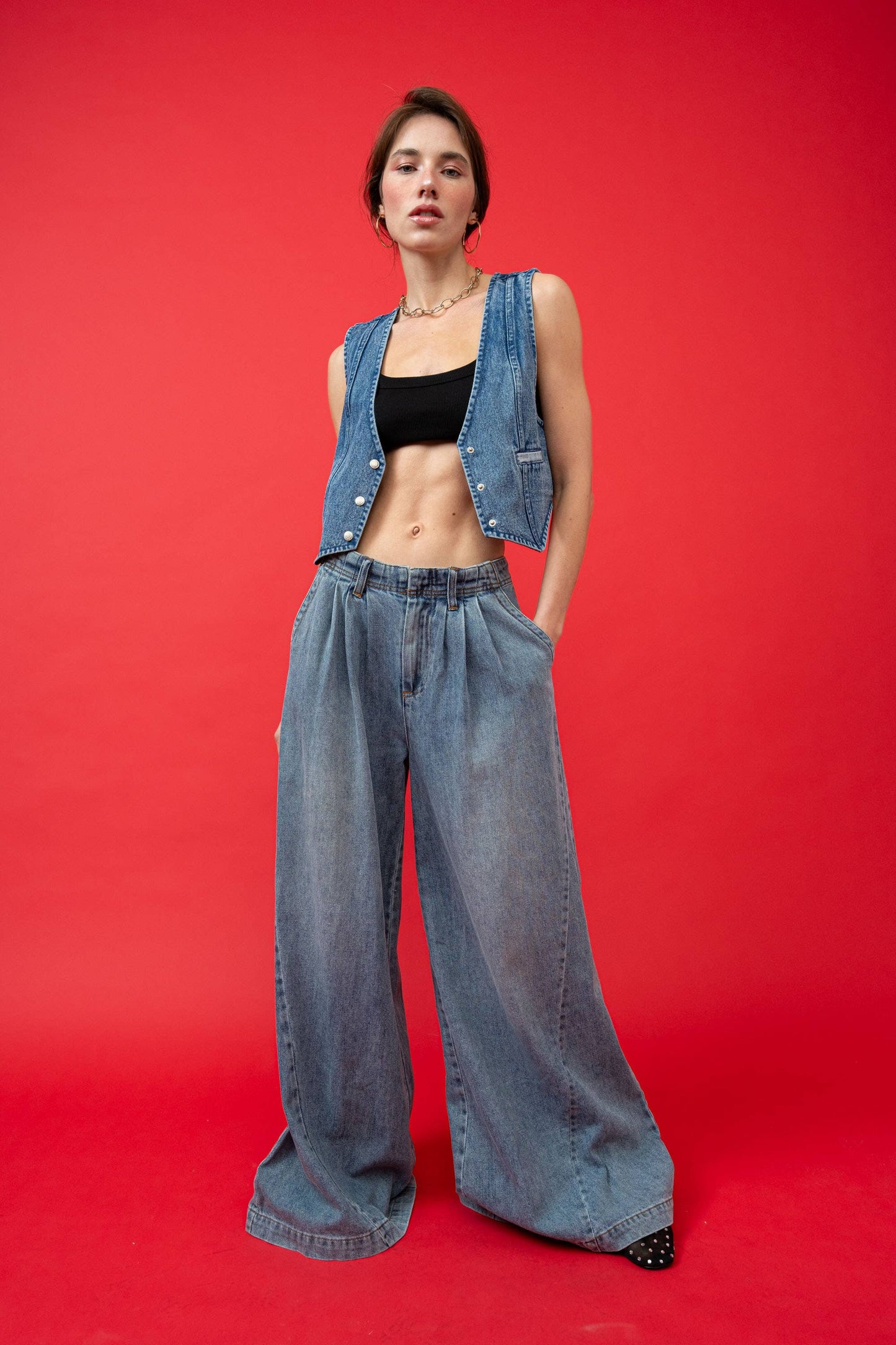 Wide Jeans Medium denim