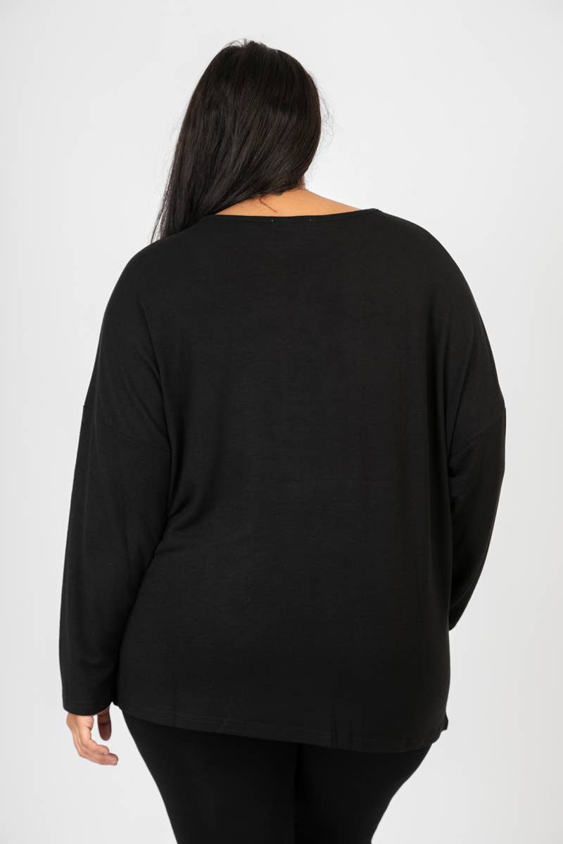 Red beige pattern sweater