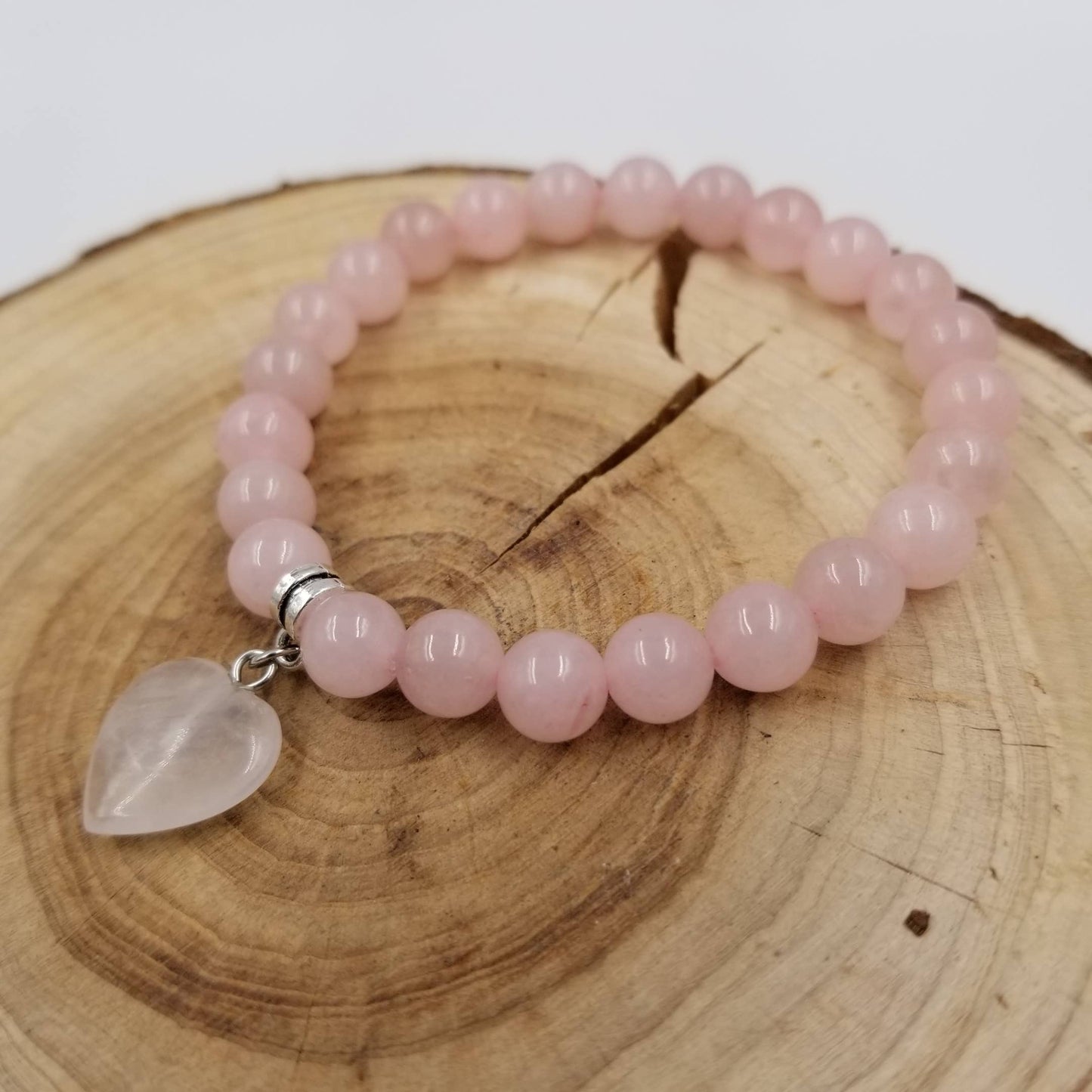 Pink bead bracelet
