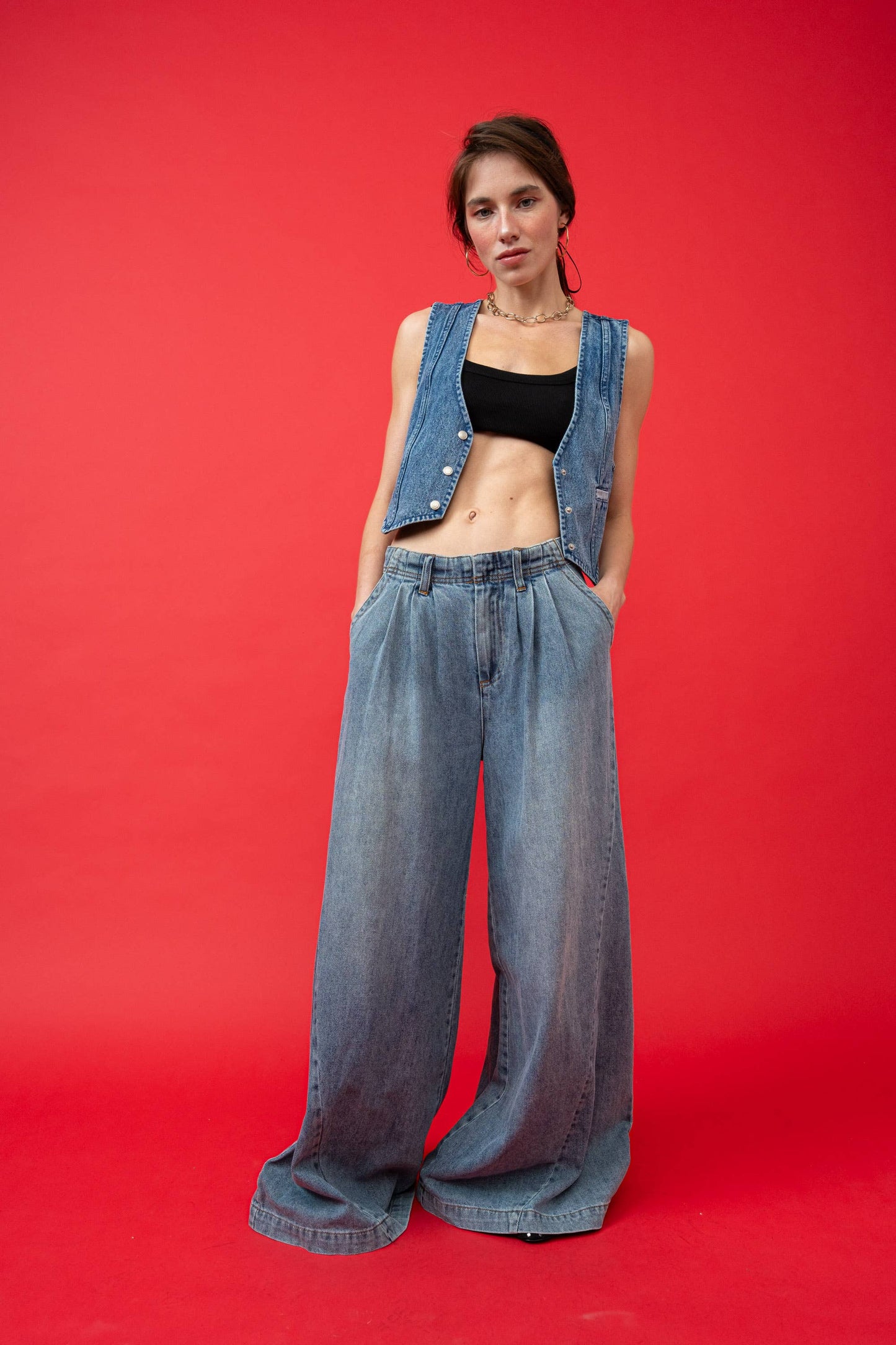 Wide Jeans Medium denim