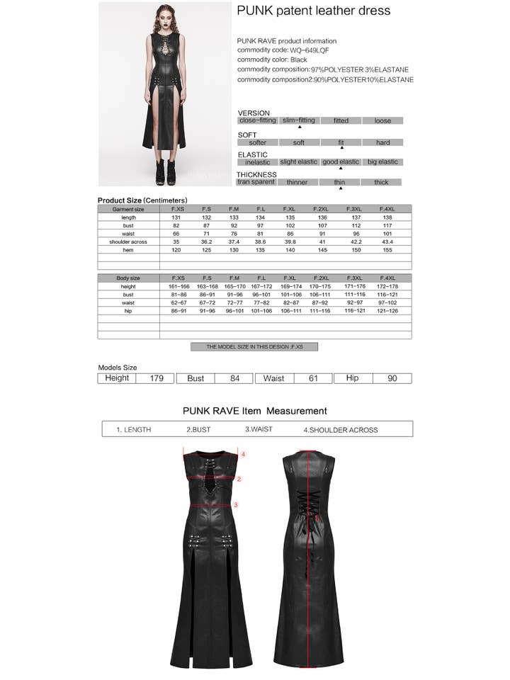 Punk rave maxi dress