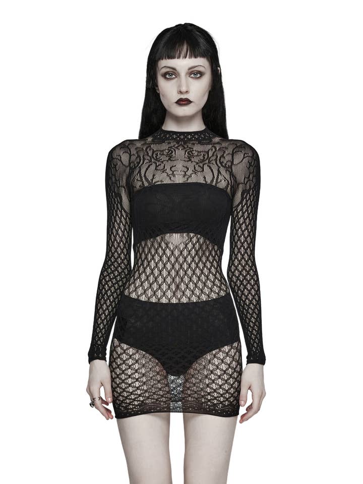 Goth knitted dress