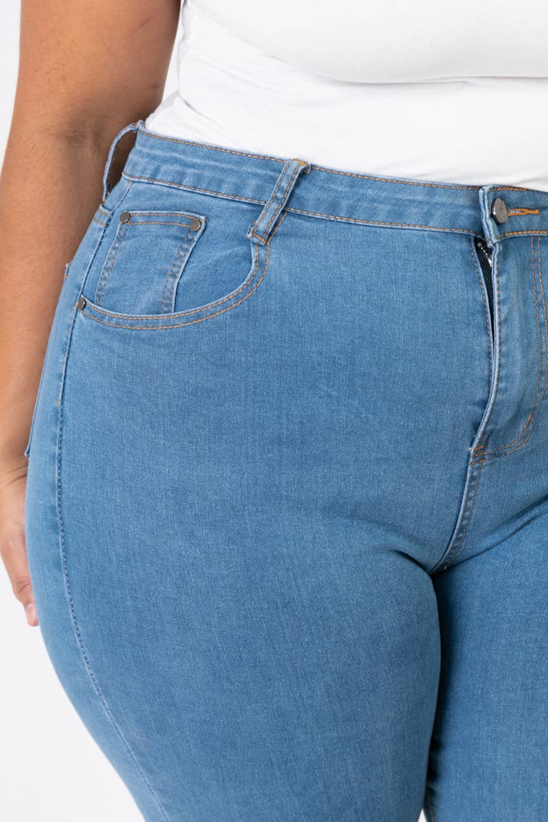 Dark blue ultra stretch jeans
