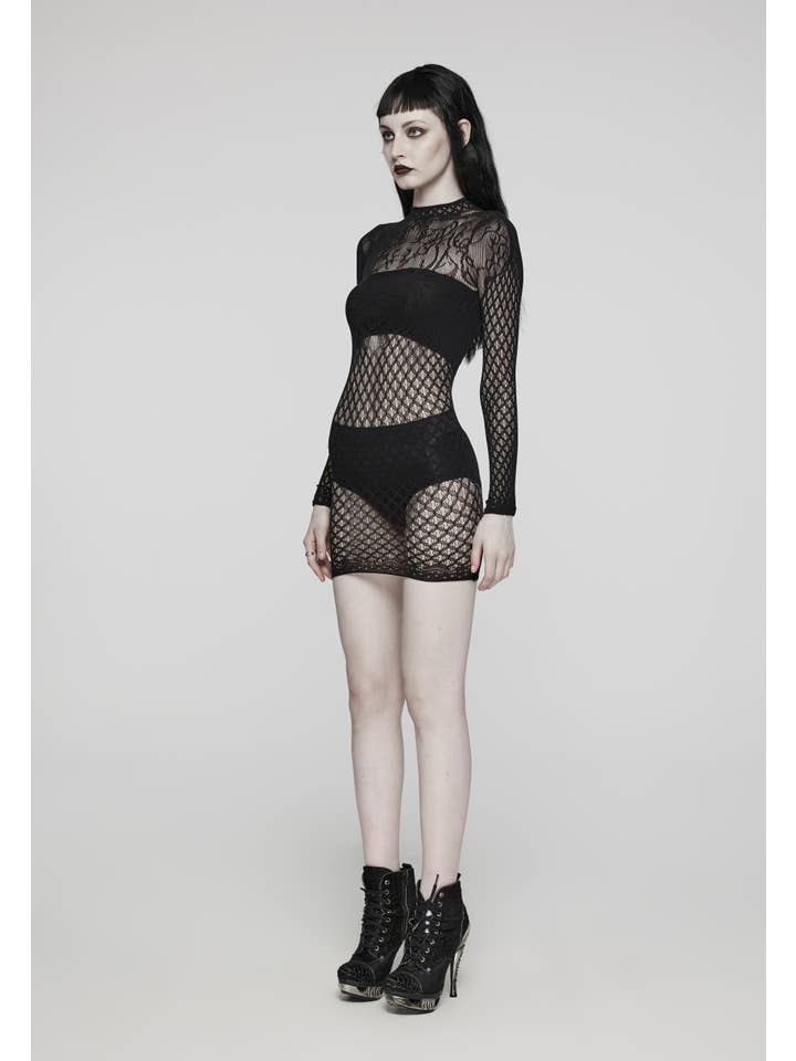 Goth knitted dress