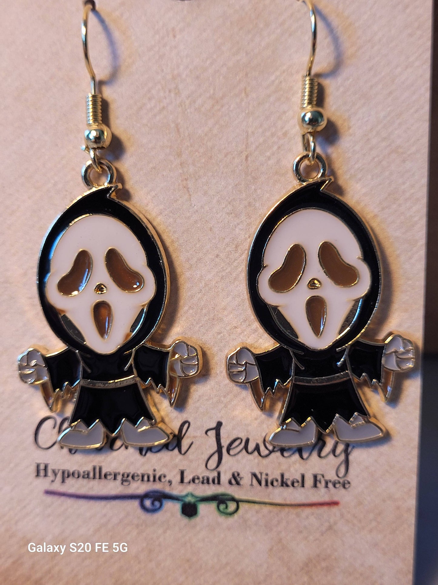 Horror movie earrings