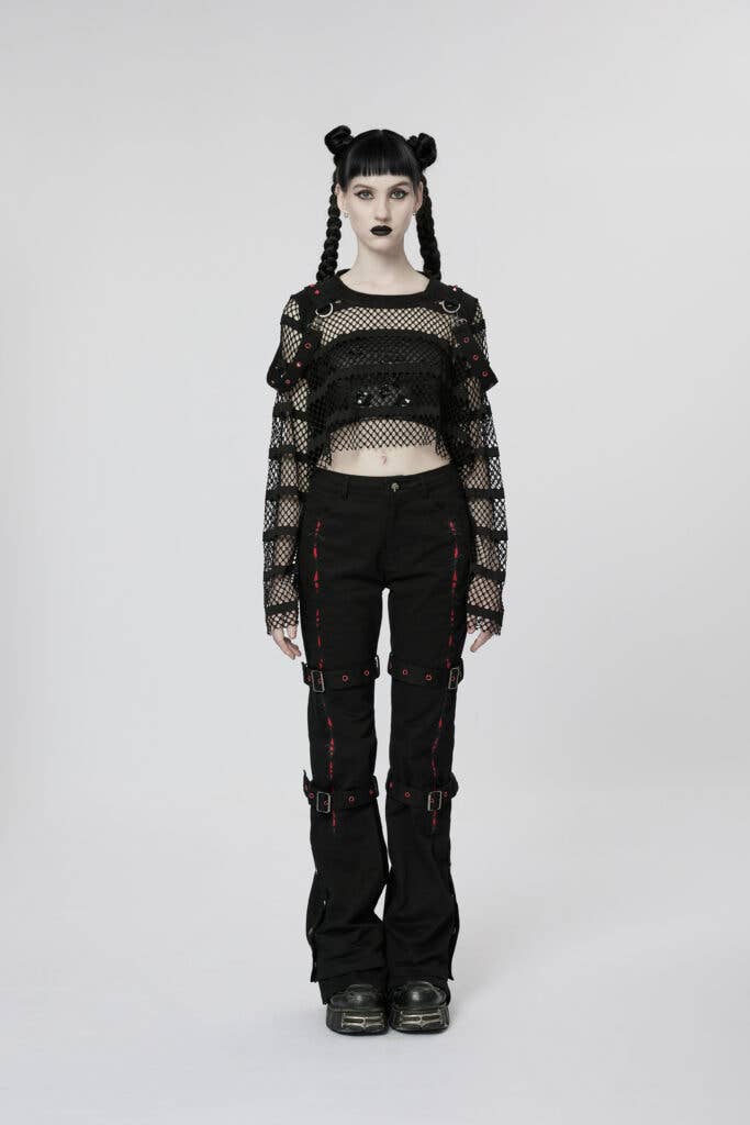 Loose mesh t-shirt