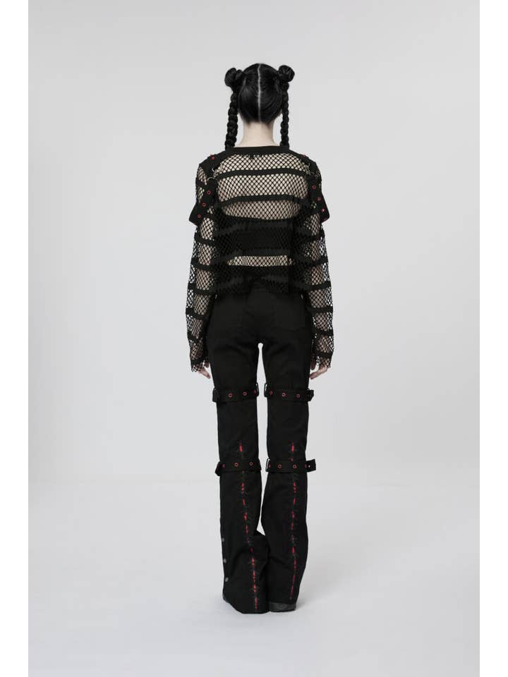Loose mesh t-shirt