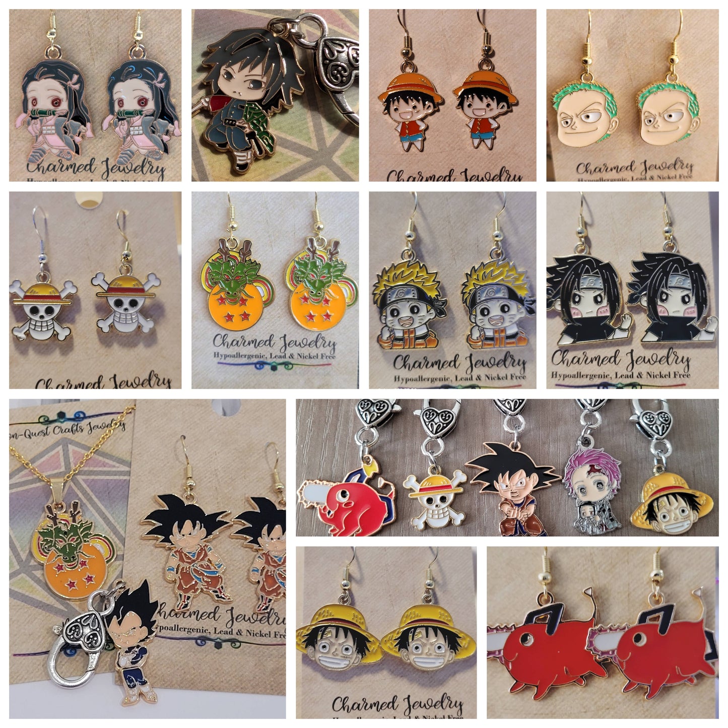 Anime earrings