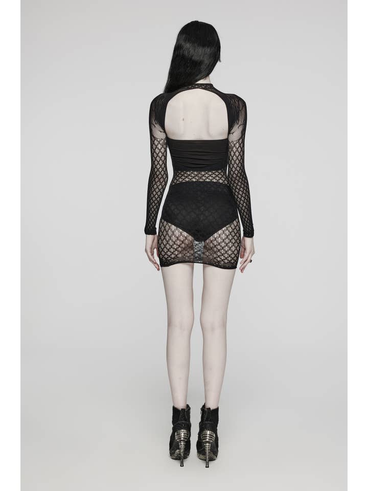 Goth knitted dress
