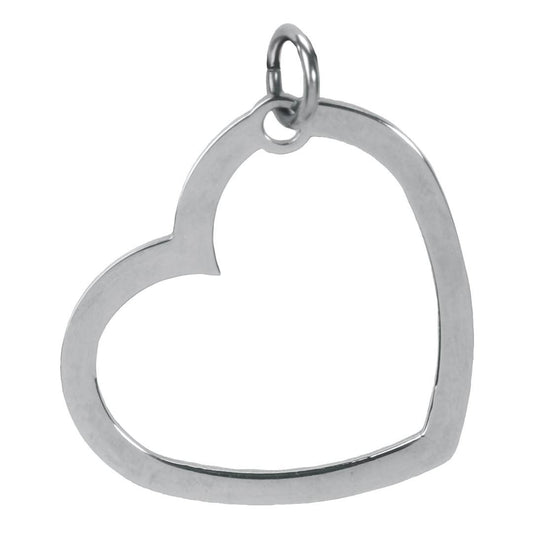 Open heart pendant